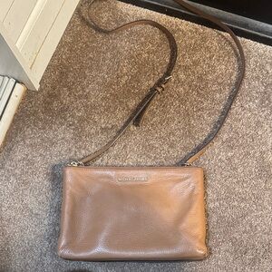 Michael Kors Tan Leather Crossbody Bag